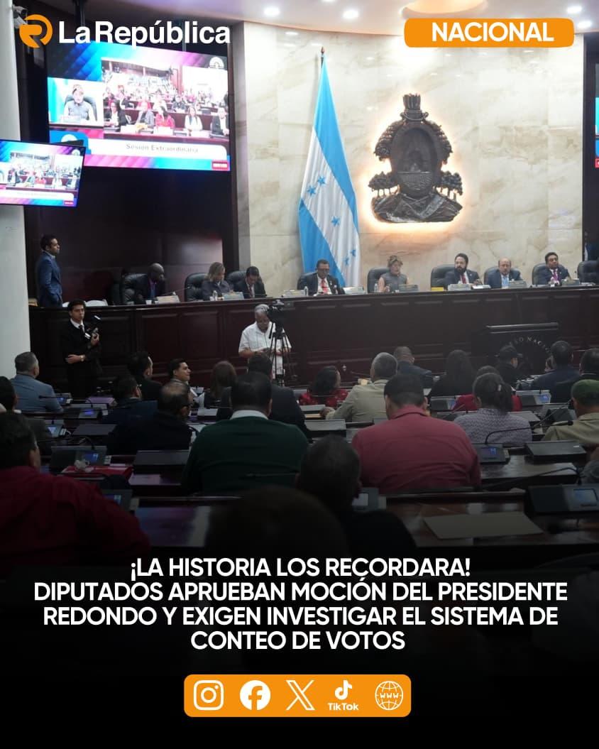 El Congreso Nacional dio luz verde a la moción presentada por el presidente del Legislativo, Luis Redondo, para adjuntar un informe oficial  - Cover Image